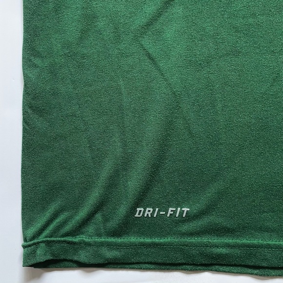 NIKE Mens Large T Shirt Rivendale Pittsburgh Green Dri Fit Short Sleeve Slim Fit - Picture 4 of 8